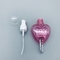 مصغرة شكل ورقة القلب مستحضرات التجميل زجاجة PET المطهر مع سلسلة المفاتيح